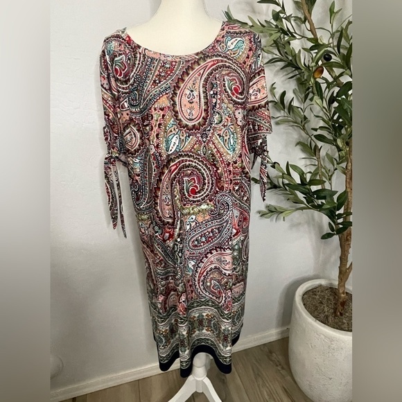 Paisley midi dress **please read description** - Picture 1 of 10
